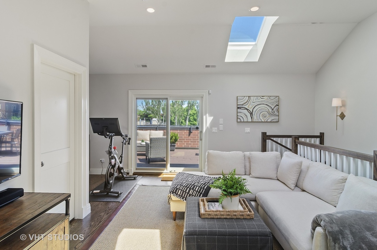 Sunlit Living & Terrace — Rooftop Residence